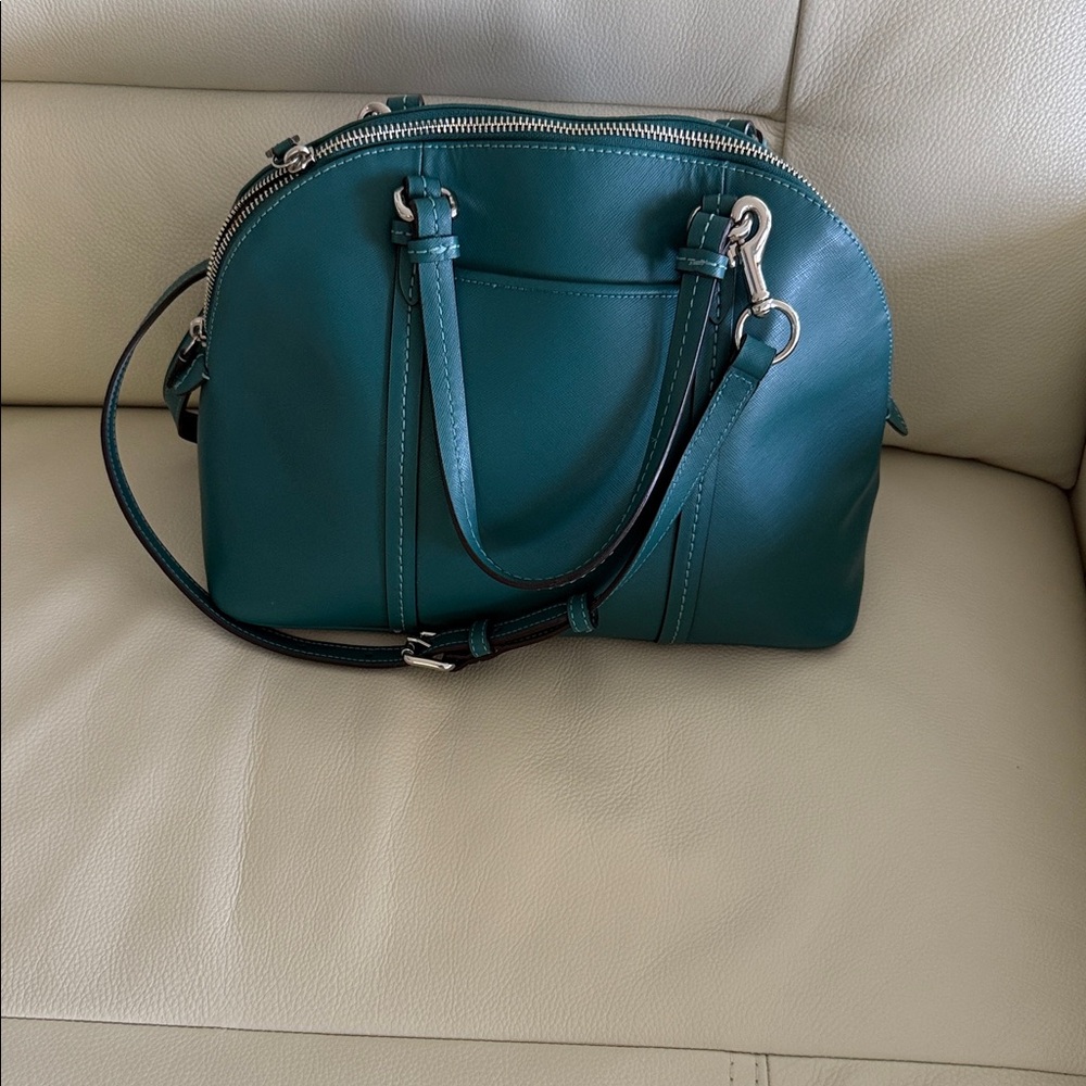 Coach Teal Satchel Bag